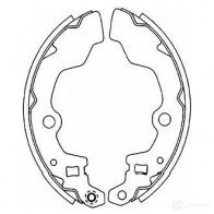 Барабанные тормозные колодки, комплект KAVO PARTS 1759761 bs8930 8715616159739 TAT N7