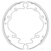 Барабанные тормозные колодки, комплект KAVO PARTS kbs5401 5QVM R 1767720 8715616167017