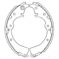 Барабанные тормозные колодки, комплект KAVO PARTS 1219404941 BEY 0DSV 8715616268295 kbs9919