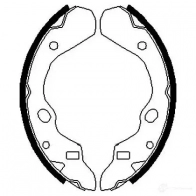 Барабанные тормозные колодки, комплект KAVO PARTS 1759630 5 91NVSV 8715616006439 bs5413