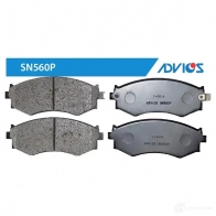 Тормозные колодки дисковые, комплект ADVICS SN560P D0 BEV 1420567580