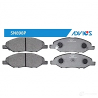 Тормозные колодки дисковые, комплект ADVICS 6CN7W M SN898P 1420567738