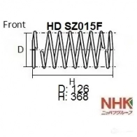 Пружина подвески усиленная heavy duty (hd) NHK N 2HB1 HD SZ015F 1439704350