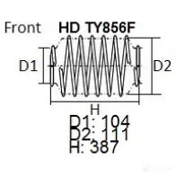 Пружина подвески усиленная heavy duty (hd) (кратность 2шт.)
