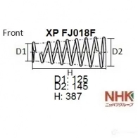Пружина подвески NHK 1439708535 XP FJ018F 9P 1SN4