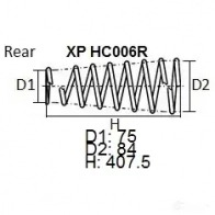 Пружина подвески NHK XP HC006R 1439708453 5 RKVB