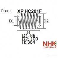 Пружина подвески NHK 49ZG T XP HC201F 1439708781