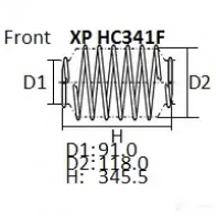 Пружина подвески NHK XP HC341F U YAOJT 1439706268