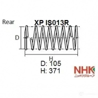 Пружина подвески NHK XP IS013R 3POOBM D 1439709189