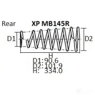 Пружина подвески NHK 0FJE HL XPMB145R 1439707259