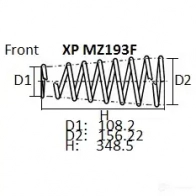 Пружина подвески NHK M F03LS 1439706755 XP MZ193F