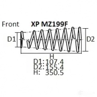 Пружина подвески NHK XPMZ199F NYDKK 0T 1439707074