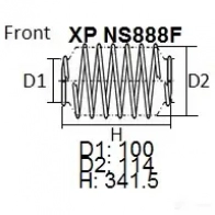 Пружина подвески NHK XP NS888F 1439705957 FMYZP 2