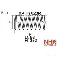 Пружина подвески NHK X 8LNSU 1439708485 XP TY023R