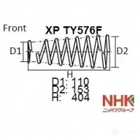 Пружина подвески NHK XJK 4G XP TY576F 1439708793