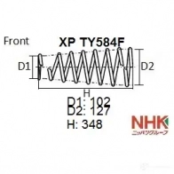 Пружина подвески NHK XP TY584F 0CGE Y 1439709199