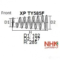Пружина подвески NHK 1439708803 MK8J WB XP TY585F