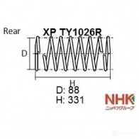 Пружина подвески NHK VREO8 I1 1439707459 XPTY1026R