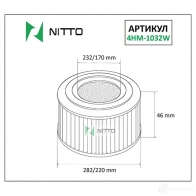 Фильтр воздушный NITTO 1420569573 H81T 0L 4HM-1032W
