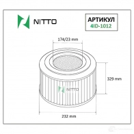 Фильтр воздушный NITTO 1420569872 4 Y1KF 4ID-1012