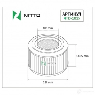 Фильтр воздушный NITTO 1420568342 C1H0S 0 4TD-1015