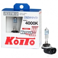 Лампа высокотемпературная whitebeam h27/2 12v 27w (55w) 4000k (комплект 2 шт.) KOITO 1420570355 L SMDF P0729W