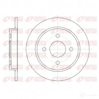 Тормозной диск KAWE Ford Fiesta 6 (CB1, CCN) Хэтчбек 1.6 TDCi 95 л.с. 2010 – 2025 BDM61 65.10 DCA615500 6155 00