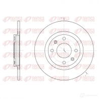 Тормозной диск KAWE BDM 6426.10 6241 01 Peugeot 405 2 (4E, 4B) 1992 – 1999 DCA624101