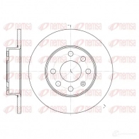 Тормозной диск KAWE 6664 00 Opel Corsa (C) 3 Хэтчбек 1.7 DTI (F08. F68) 75 л.с. 2000 – 2009 DCA666400 BDM69 67.10