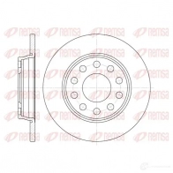 Тормозной диск KAWE BDM6923 .10 DCA673100 6731 00 Audi A4 (B7) 3 Кабриолет 2.4 170 л.с. 2002 – 2005