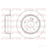 Тормозной диск KAWE 6193 00 BD M6293.10 Mercedes C-Class (S202) 1 Универсал 2.2 C 200 T CDI (2094) 102 л.с. 1998 – 2001 DCA619300