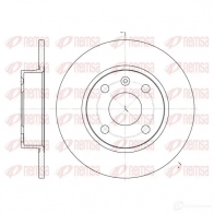 Тормозной диск KAWE DCA673800 6738 00 Honda City 4 (GD, GE4) Седан 1.3 82 л.с. 2005 – 2008 BDM68 96.10