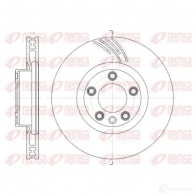 Тормозной диск KAWE DCA6141910 Porsche Cayenne (92A) 2 Кроссовер 61419 10 BDM7574.2 0