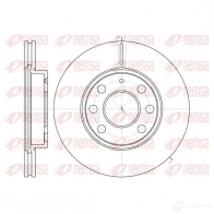 Тормозной диск KAWE Opel Corsa (C) 3 Хэтчбек 1.3 CDTI (F08. F68) 70 л.с. 2003 – 2009 DCA666510 6665 10 BDM6 983.20
