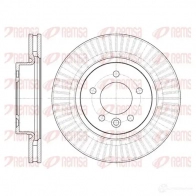 Тормозной диск KAWE BDM7251 .20 DCA699410 6994 10 Land Rover Range Rover 3 (L322) 2002 – 2012