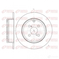 Тормозной диск KAWE 6705 00 DCA670500 Toyota Corolla (E120) 9 Хэтчбек 2.0 D 4D (CDE120R. CDE120L) 110 л.с. 2002 – 2006 BDM7260 .10