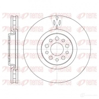 Тормозной диск KAWE DCA698010 Citroen C8 6980 10 BDM719 1.20