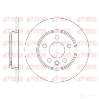 Тормозной диск KAWE DCA655800 BDM 6844.10 6558 00 Volkswagen Transporter (T4) 4 Автобус 2.5 TDI Syncro 102 л.с. 1996 – 2003