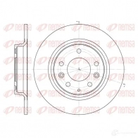 Тормозной диск KAWE Mazda 6 (GH) 2 Универсал 2.2 MZR CD 185 л.с. 2008 – 2011 DCA688100 BDM70 23.10 6881 00