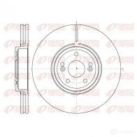 Тормозной диск KAWE Renault Espace (JK0) 4 Минивэн 3.5 V6 (JK00. JK0F. JK0P. JK0S. JK0W) 241 л.с. 2002 – 2025 6695 10 BDM6 961.20 DCA669510
