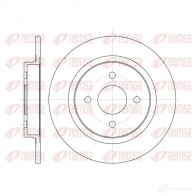 Тормозной диск KAWE 6759 00 BDM73 46.10 DCA675900 Ford Focus 1 Универсал 2.0 ST170 173 л.с. 2002 – 2004