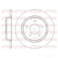 Тормозной диск KAWE DCA688000 Mazda 3 (BK) 1 Хэтчбек 2.0 MZR CD 143 л.с. 2006 – 2009 6880 00 B DM7031.10