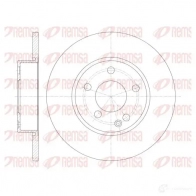 Тормозной диск KAWE BDM7173.1 0 6674 00 Mercedes A-Class (W169) 2 Хэтчбек 2.0 A 160 CDI (1606. 1606) 82 л.с. 2004 – 2012 DCA667400