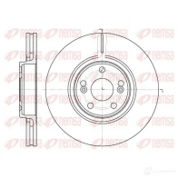 Тормозной диск KAWE BDM 6999.20 DCA669410 6694 10 Renault Espace (JK0) 4 Минивэн 3.5 V6 (JK00. JK0F. JK0P. JK0S. JK0W) 241 л.с. 2002 – 2025