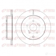 Тормозной диск KAWE DCA6141610 BD M7568.20 61416 10 Suzuki Grand Vitara (JT, TE, TD) 2 Кроссовер 3.2 AWD (TDB4. JT632. JB632) 233 л.с. 2009 – 2015