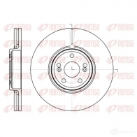 Тормозной диск KAWE Renault Espace (JK0) 4 Минивэн 3.5 V6 (JK00. JK0F. JK0P. JK0S. JK0W) 241 л.с. 2002 – 2025 BDM7 452.20 61234 10 DCA6123410