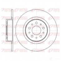 Тормозной диск KAWE 6968 00 BDM7179 .10 DCA696800 Peugeot 407 1 (6C, D, E) 2004 – 2010