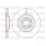 Тормозной диск KAWE 61392 10 DCA6139210 BDM 7270.20 Audi A4 (B7) 3 Кабриолет 3.2 Fsi 255 л.с. 2006 – 2009