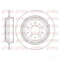 Тормозной диск KAWE Volvo S70 1 (874) 1996 – 2000 6924 00 DCA692400 BDM6963.1 0