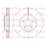 Тормозной диск KAWE X22WT2 DCA 6160310 Ford S-Max 2 (CDR, CJ) Минивэн 2.0 TDCi BI Turbo 210 л.с. 2015 – 2018 61603 10